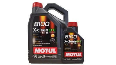 Motul 8100 X-CLEAN EFE C2/C3 5W-30 5+1 Liter BMW LL04 MB 229.52 Motoröl