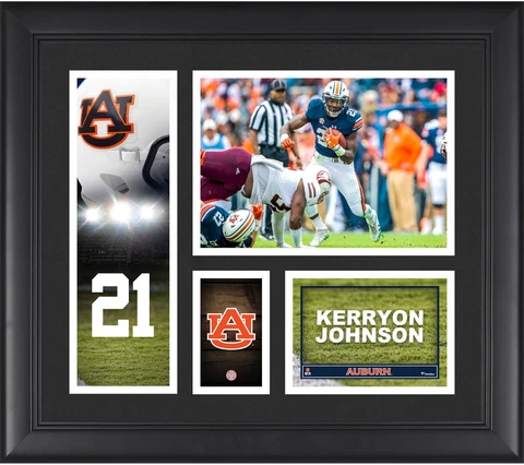 Kerryon Johnson Auburn Tigers Framed 15" x 17" Player Collage Cover