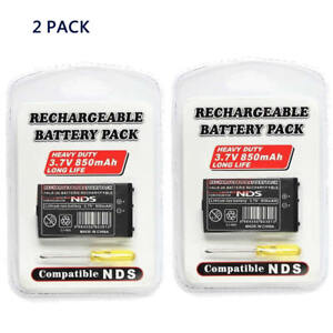 TWO(2) Rechargeable Battery for Nintendo DS NDS NTR-003 NTR-001 with Tool Li-Ion
