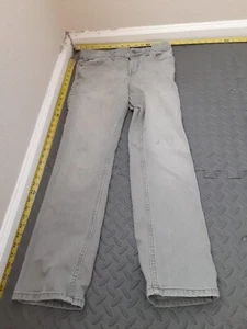 Cat and Jack Boys Youth Size 14 Straight Pants Jeans Gray #S14 - Picture 1 of 5