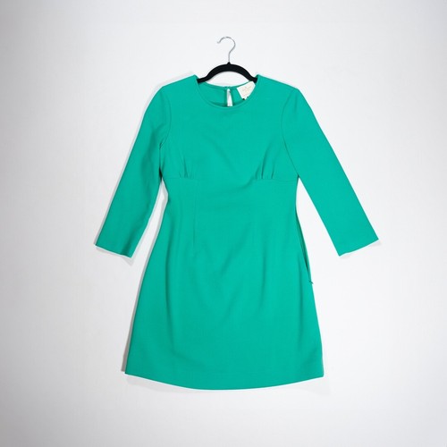Pullover Kate Spade Ponte corpetto allungato cucito manica ad un quarto abito verde