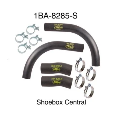 Ford Mercury 1949 1950 1951 coche cabeza plana V8 escritura radiador manguera y kit de abrazadera Foto 1 de 4