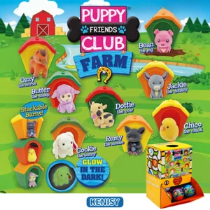 40X Puppy Club Farm Animal Toy Capsules 50mm Collectible Gacha in Display Box - Picture 1 of 7