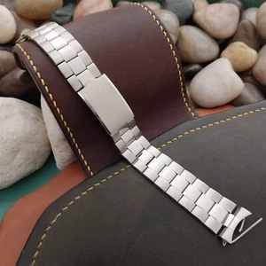 18mm Pulsar Stainless Steel 023BA E Unused Vintage Watch Band - Picture 1 of 8