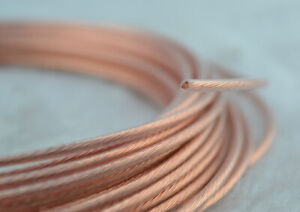 5m audiocrast 11AWG, 4mm square, 6N OCC copper wire, DIY Hi Fi Audio cable