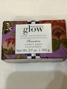 Mackenzie-Childs Glow Home Apothecary PARADISE Bar Soap 3.7 oz 105g BRAND NEW - Afbeelding 1 van 6