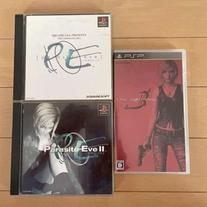 PS1  Parasite Eve 1 2  PSP The 3rd Birthday set of 3 Japan import Tested - Picture 1 of 5