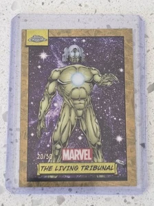 2024 Topps Chrome Marvel The Living Tribunal Gold Wave Refractor /50 - Bild 1 von 3