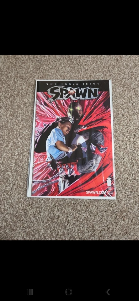 Spawn #100 Key Alex Ross Variant Cover VF/NM Death Angela McFarlane 1st Pr Image - Image 1 of 1