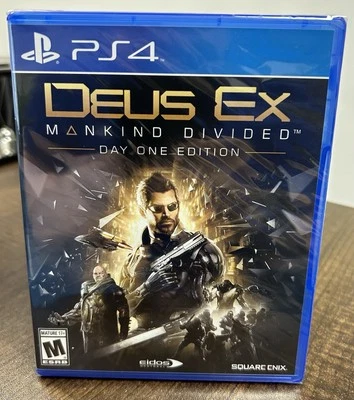 **Deus Ex Mankind Divided Day One Edition** PS4 Playstation 4 NEW & SEALED  - Image 1 of 3