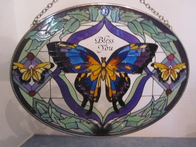 Mariposa atrapasol pintada a mano Joan Baker Designs "Blesd You" Foto 1 de 4
