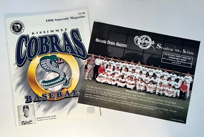 Vintage 1996 Souvenir Magazine for Kissimmee Cobras Baseball, Astros Farm Team - Image 1 of 4