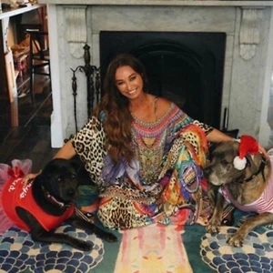Camilla Dress One Size Kingdom Call Print Silk Round Neck Maxi Kaftan - Picture 1 of 10