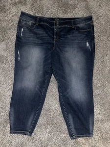 Torrid Premium Stretch Blue Spell Denim Jean Jegging Size 30S Jeans 30 Short - Picture 1 of 6