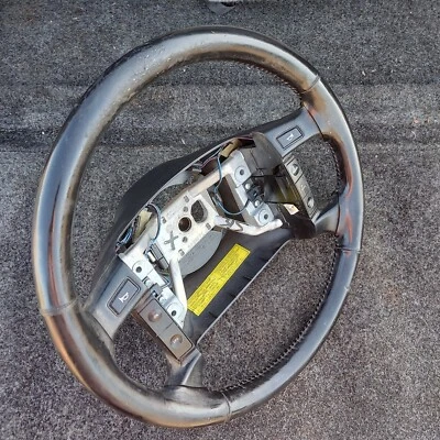 1994 1996 年福特野马 OBS F150 黑色皮革方向盘原始设备制造商 94 95 96 — 第 1/4 张图片