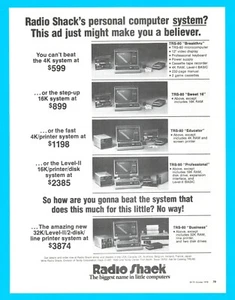 1978 Radio Shack personal computer magazine print ad floppy disc PC printer - Picture 1 of 3