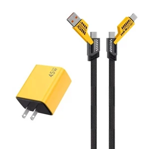 45W Dual Port Charger PD QC 3.0 and 3ft Cable Compact Powerful Charging Solution - Picture 1 of 1