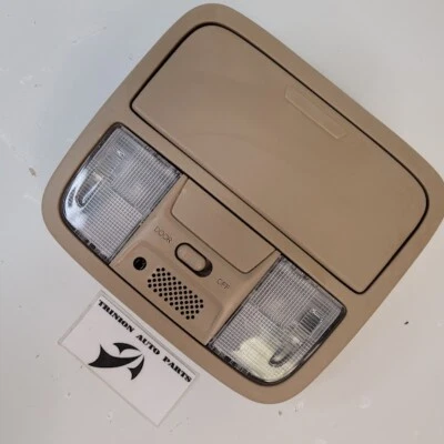 2003-2007 Honda Accord Overhead Console Dome Light w/ Sunglass Storage Tan OEM - Image 1 of 3