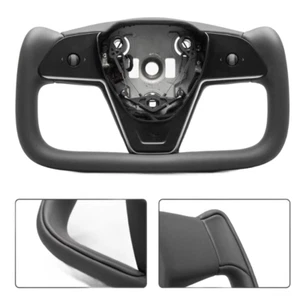 For Tesla Model 3 Y 2016-2023 YOKE Steering Wheel with Heated Upgrade Left - Imagen 1 de 9