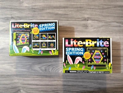 Lite Brite Edición Primavera Mini Talla 92 Piezas Cada Lote De 2 Tamaño De Viaje Foto 1 de 4