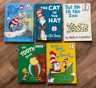 Lot of 5 Dr. Seuss Books Some 1st Edition 4 Hardcover 1 Paperback Vintage 1960 + - Image 1 of 4