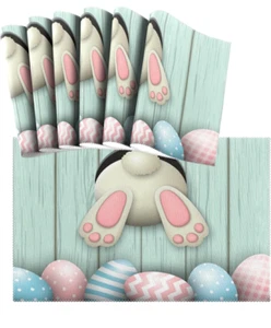 Easter Bunny Placemats Set of 12 Washable 12 X 18" - Picture 1 of 3