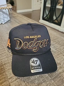 '47 Los Angeles Dodgers Hitch Crosstown Script Adjustable Snapback Hat Cap - Picture 1 of 3
