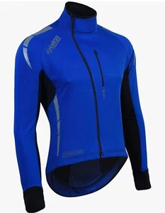 Zimco Cycle Wear Thermal Pro Winter Blue Cycling Jacket High Viz Size L NWOT - Picture 1 of 12