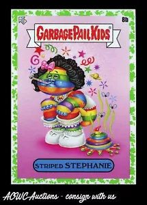 Garbage Pail Kids Book Worms Booger Green #8b Striped Stephanie - Picture 1 of 1