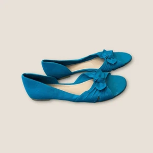 Fioni Open Toe Dorsay Ballerinas türkis 8,5 - Bild 1 von 3