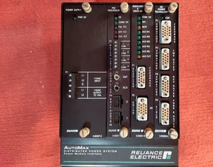 P:T62,64 Reliance Electric DC Power 4 Slot Rack w/ Cards Power Supply Processor - Picture 1 of 9