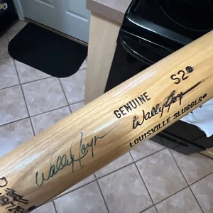 Vintage Wally Joyner Signed Autographed Louisville Slugger Baseball Bat - S2 34” - Picture 1 of 12