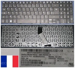 Tastiera AZERTY Francese Acer V5-573,NSK-R90SQ,9Z.NAGSQ.00F,NK.I1717.0AV Nero - Zdjęcie 1 z 1