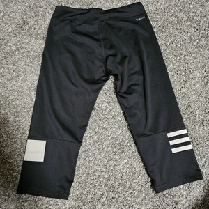 Adidas Girls Small Athletic Leggings Capri - Picture 1 of 3