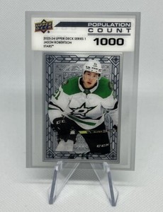 2023-24 Upper Deck Jason Robertson Population Count 1000 Acetate No. PC-27