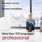 translation service /human translator/more than 100 languages/professional