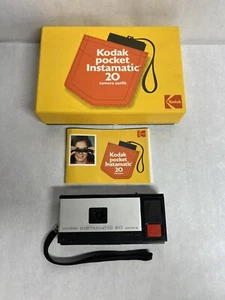 Vintage Kodak Pocket Instamatic 20 Camera w/ Box, Manual - FAST FREE SHIPPING - Picture 1 of 9