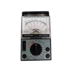 A.W. Multímetro analógico Sperry SP-152A utilería de película vintage SIN PROBAR o para piezas - Imagen 1 de 6