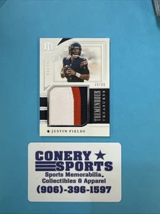 2021 Panini National Treasures Justin Fields Tremendous ROOKIE #39/99 MINT - Picture 1 of 8