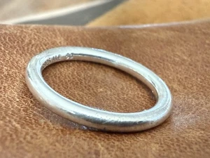 Pandora ALE S925 Sterling Silver Quietly Spoken Stack Band Ring Size 5.5 /190616 - Picture 1 of 15