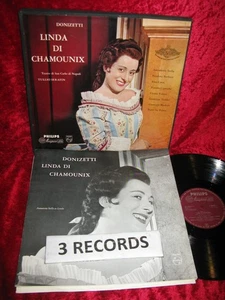 HOLL 3 LP EXC+ TO NM- PHILIPS A00423/25 L MONO DONIZETTI LIDA DI CHAMOUNIX TEATR - Picture 1 of 1