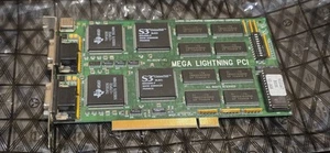 PCI Video card ColorGraphic Mega Lightning PCI 8M Dual S3 Vision968 PC-602167-R3 - Photo 1/3