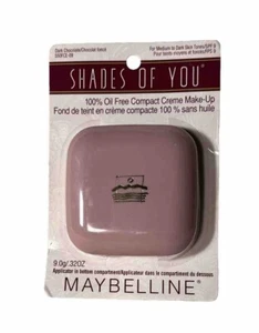 Maybelline Shades Of You Cream Foundation In Dark Chocolate With SPF 9 .32 Oz - Picture 1 of 5