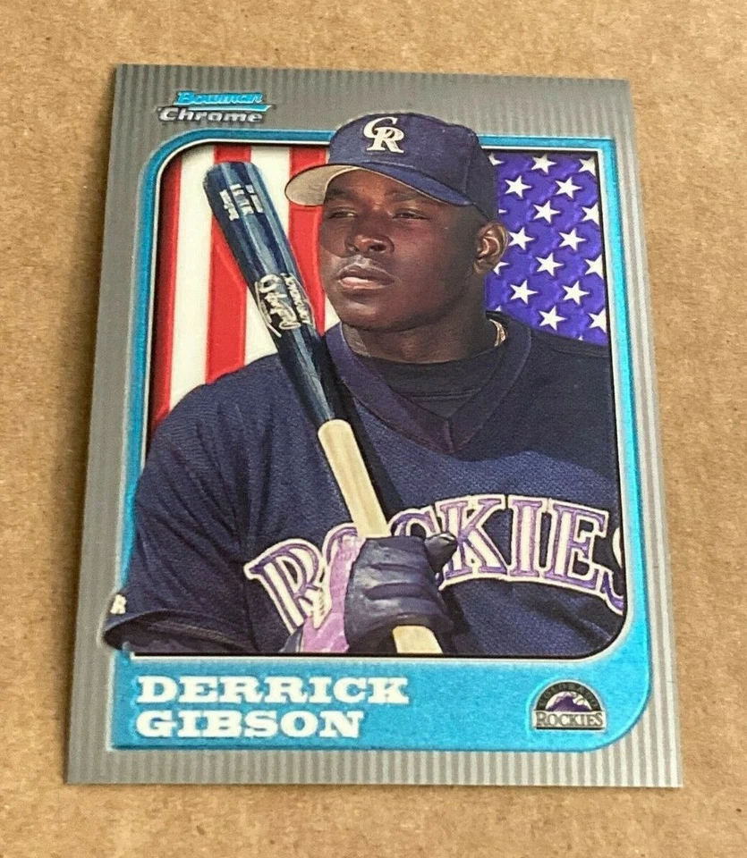 DERRICK GIBSON 1997 Bowman Chrome INTERNATIONAL #179 ~ Colorado Rockies - Image 1 of 1