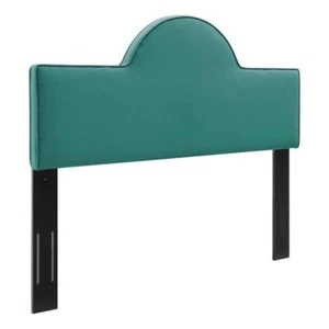 Modway Dawn Full/Queen Modern Performance Velvet Headboard in Teal Green - Picture 1 of 3