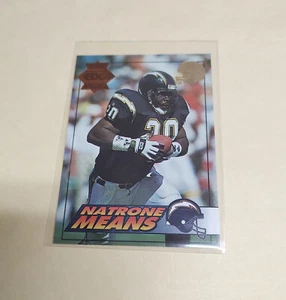 1994 Collector's Edge Pop Warner 22K Gold Helmet Natrone Means #175 Chargers - Picture 1 of 2