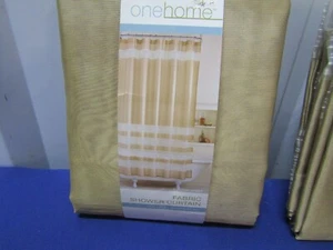 NEW Shower Curtains One Home 100% Cotton FABRIC 72x72. - Picture 1 of 2