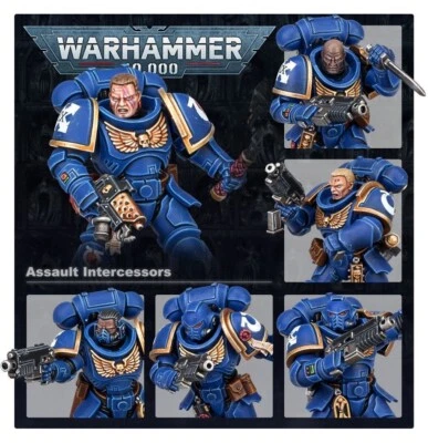 GAMES WORKSHOP Assault Intercessors x5 Primaris Space Marines New On Sprues Warhammer 40k