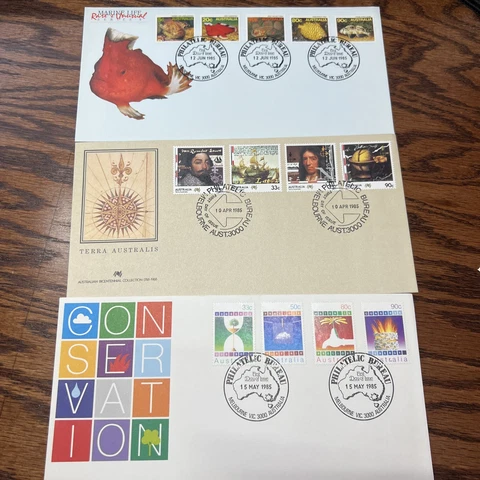 Lot of 4 Australian FDCs 1985 Cover