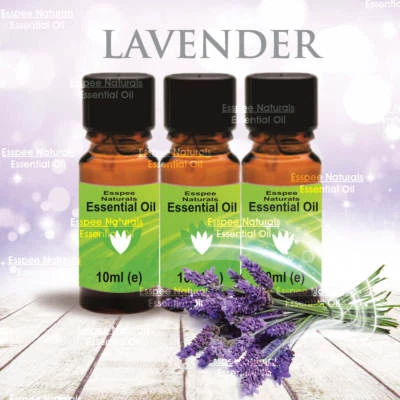 ESSPEE NATURALS 3 x 10ml Lavender Essential Oil 10ml - 100% Pure